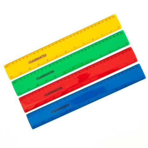 Ruler Shatter-Resistant - Coloured Assorted