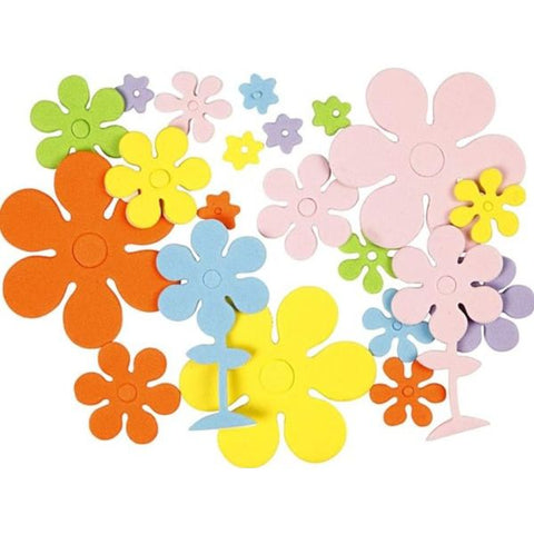 Eva Foam Peel & Stick Shapes - Flowers