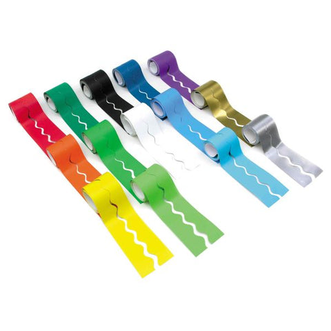 Fadeless Scalloped Card Border Roll - Standard Assortment