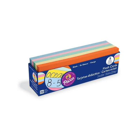 Flash Cards Blank Asstd. 250