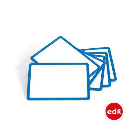 Magnetic Plastic Framed White Board - Blue Frame, 6Pcs