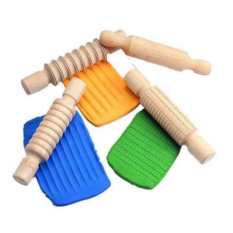 Wooden Rolling Pin Set (4)