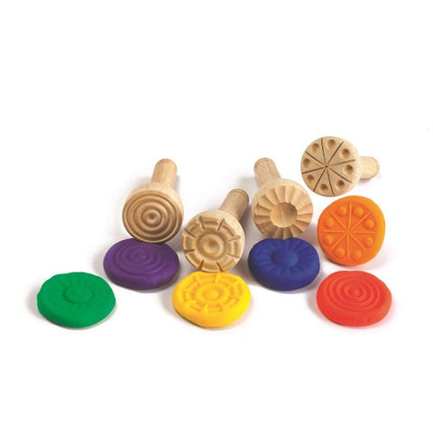 Wooden Dough Stampers (4)