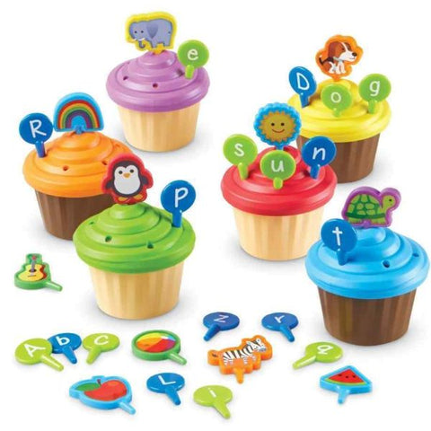 ABC Party Cupcake Toppers