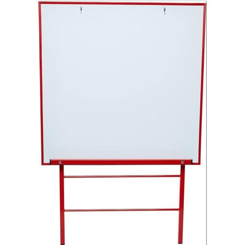 Wall Mounted Whiteboard 900 X 900Mm Square Red