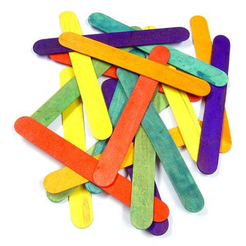 Small Lollipop Sticks Coloured Pk 1000