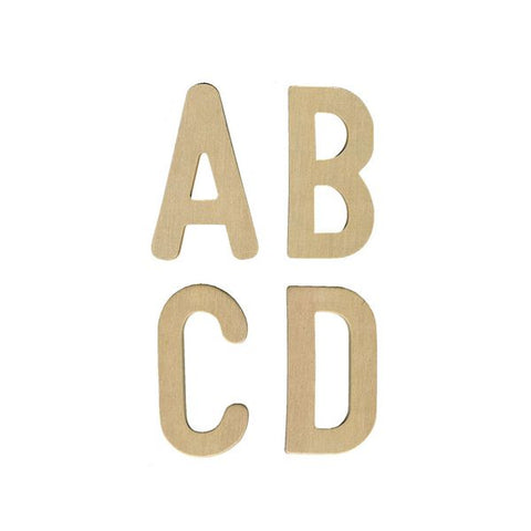 Upper Case Wooden Letters Pk 26