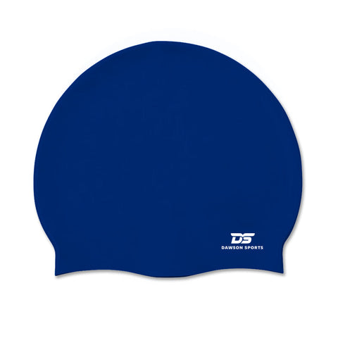 Junior Silicone Swimming Cap - Navy Blue