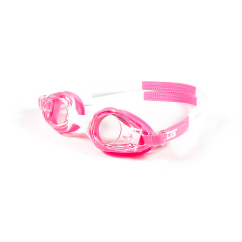 Junior Mirror Swimming Goggles - White Pink