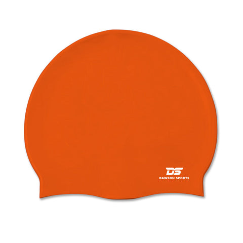 Adult Silicone Swimming Cap - Orange