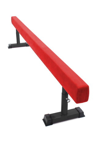Lower Height Adjustable Balance Beam - Red