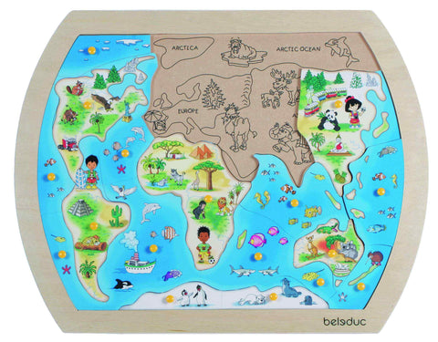 Beleduc | Frame Puzzle / One World