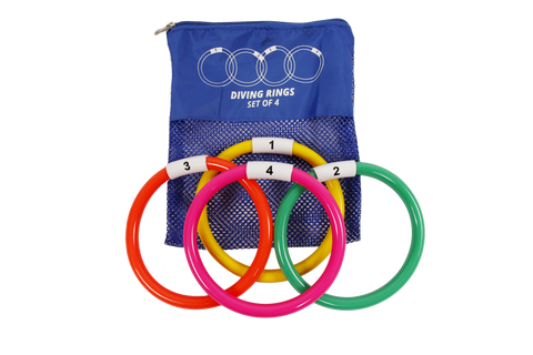 Sinker PVC Dive Rings (Set of 4)