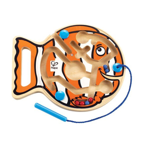 Hape Go-Fish-Go™  Wooden Magnetic Ball Maze w/ Wand