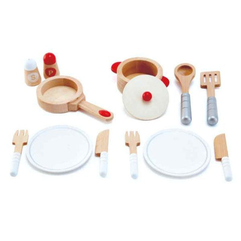 Cook & Serve Kitchen and Food Set 13pcs
