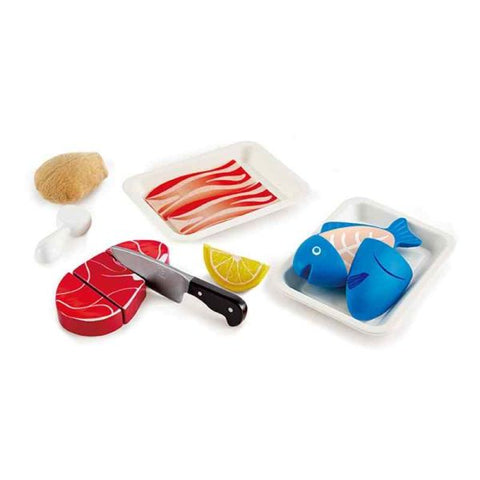 Tasty Proteins Set Wooden Pretend Play Food Set