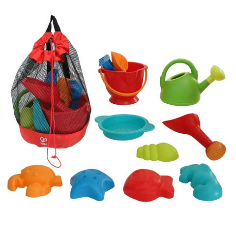Hape - Beach Sand Essential Pack with Mesh Bag