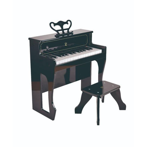 Hape 30-Key Dynamic Sound Upright Wooden Electric Piano with Stool 4 pcs