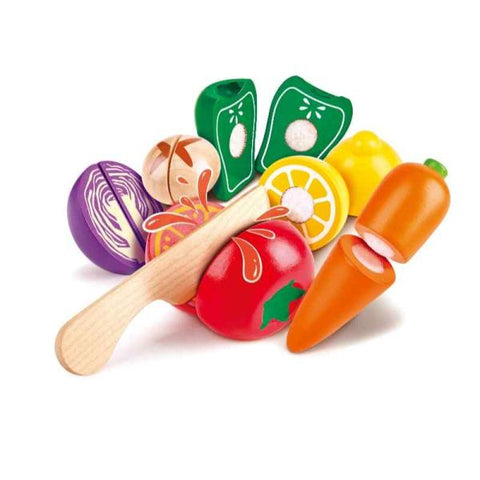 Farm Shop Vegetables Kitchen and Food Wooden Playset - 7 pcs