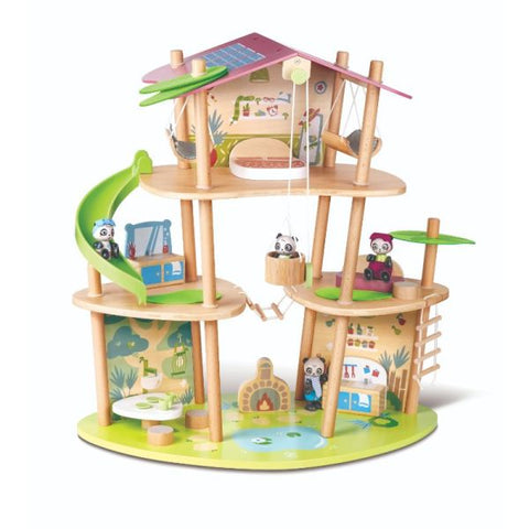Hape Pandas' Bamboo Wooden Doll House