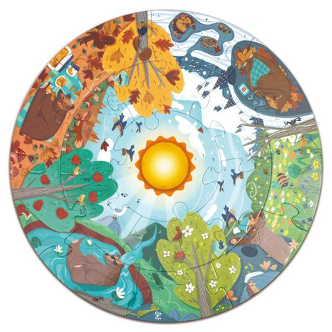 Hape Four Seasons Kids Floor Learning Puzzle