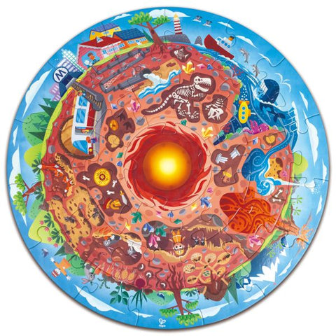 Hape Underground World Kids Floor Learning Puzzle