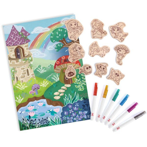 Hape DIY Magic Friends Art & Craft Set w/ Wooden Magnets