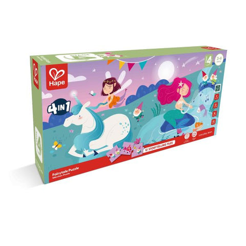 Hape 4-in-1 Fairytale Jigsaw Puzzle