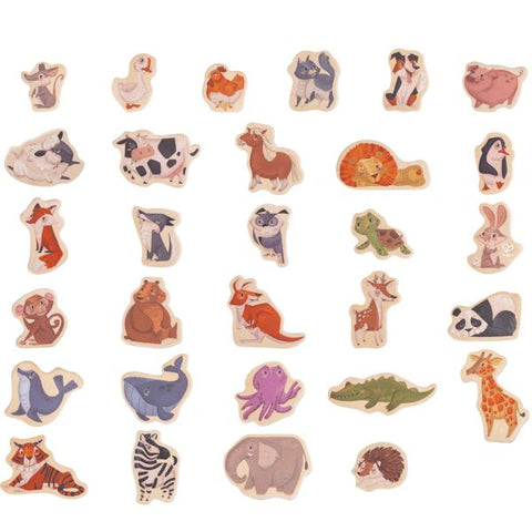 Hape Wooden Magnetic Animals