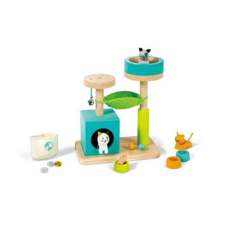 Hape Kitty Haven Kitten Dollhouse Playset