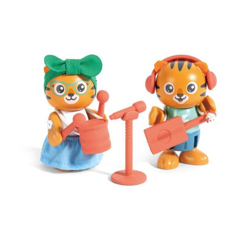 Hape Milo & Melody Tiger Figure Role Play with Accessories