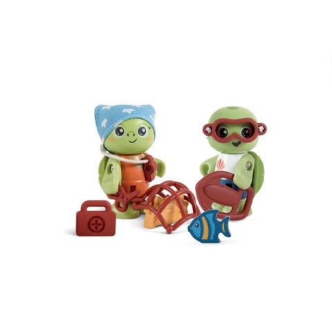 Hape Kayl & Wai Turtle Figure Role Play with Accessories