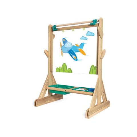 Hape Wooden Double-sided Outdoor Art Easel with Accessories