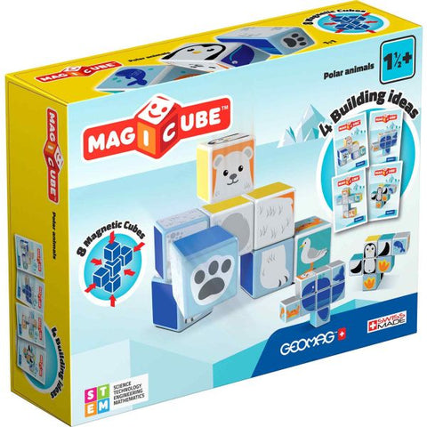 Geomag Magicube Printed Polar-Sea Animals + Cards