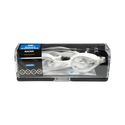 Racer Swimming Goggles - White