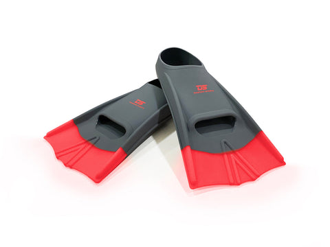 Speed Fins Gray/Red - UK 3-5