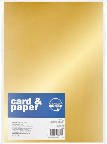 Basic Card Pack - Gold 50 sheets