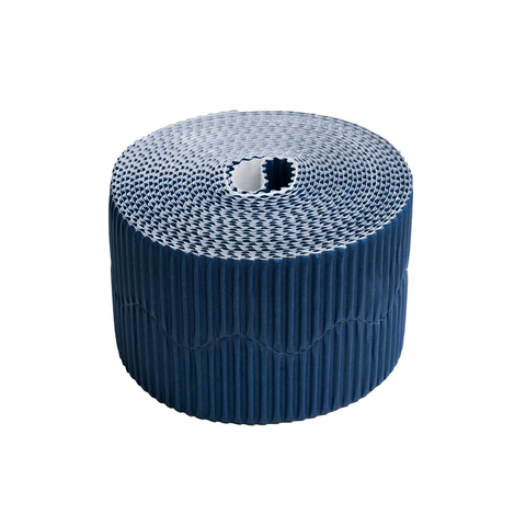 Scola Card Border Roll Scolloped 57Mmx15M Bright Blue
