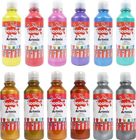 SCO ARTMIX PEARLESCENT/METALLIC 12X300ML SET
