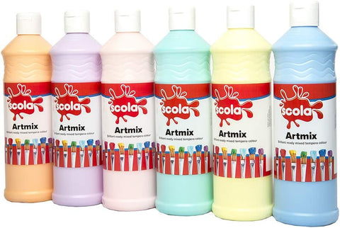 SCO ARTMIX PASTEL ASSORTED 6X600ML SET