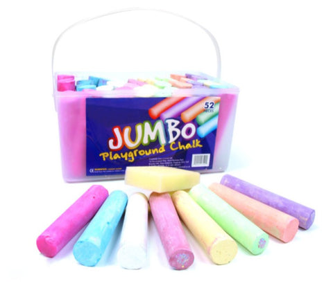 Scola Jumbo Playground Chalk Asstd 52Pcs