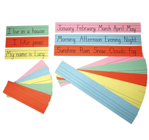 PAC SENTENCE STRIP RAINBOW 76 X 609MM 100PCS