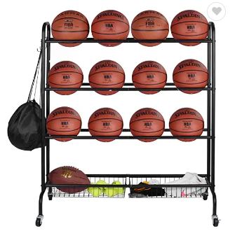 Ball Storage Cart (104cm x 42cm x 118cm)