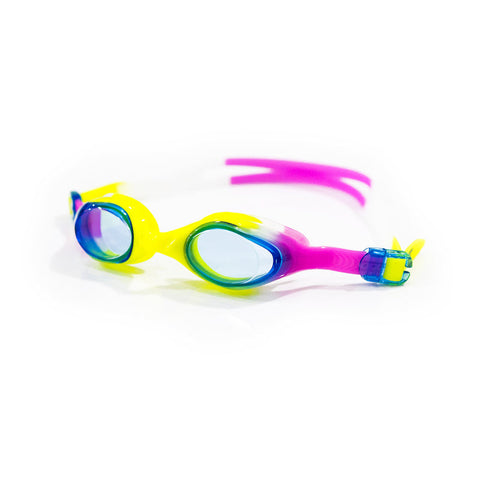 Junior Mirror Swimming Goggles - Pink/Yellow