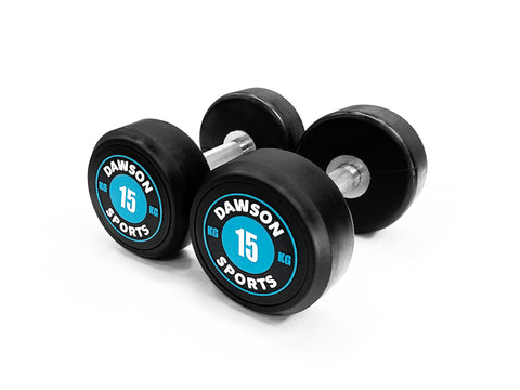 Power 100 Rubber Dumbbells - 15kg - Pair