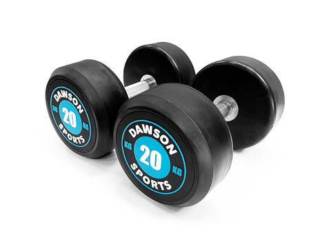 Power 100 Rubber Dumbbells - 20kg - Pair
