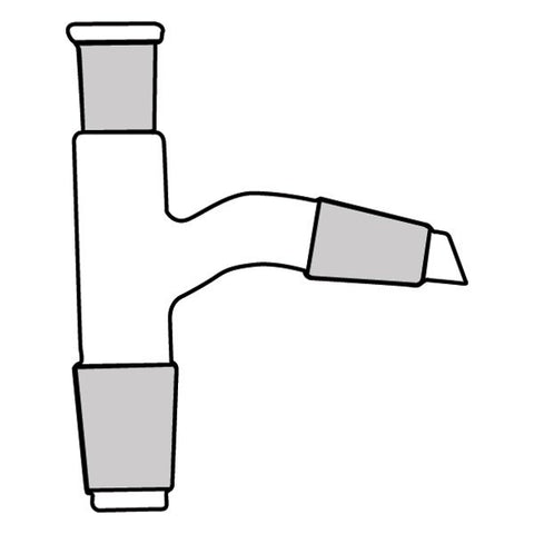 SciChem Jointed Glassware Plain Stillhead with Thermometer Socket - Flask Cone Size 19/26