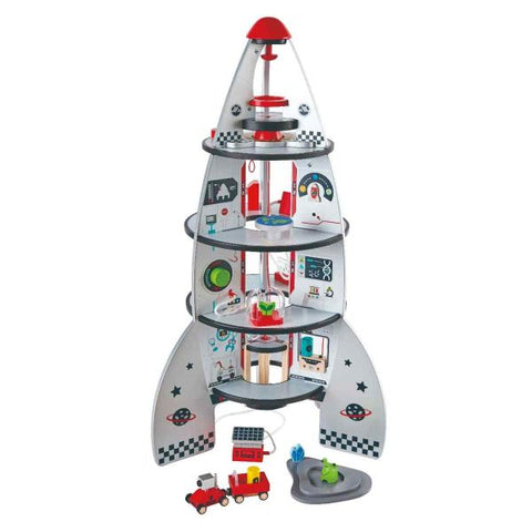 Hape Wooden Four-Stage Rocket Ship - 20pcs
