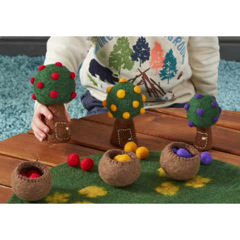 Felt Fruit Trees With Fruit (36Pk)