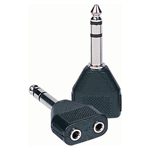 F386A -  6.3mm stereo
plug to 2 x 3.5mm
stereo sockets